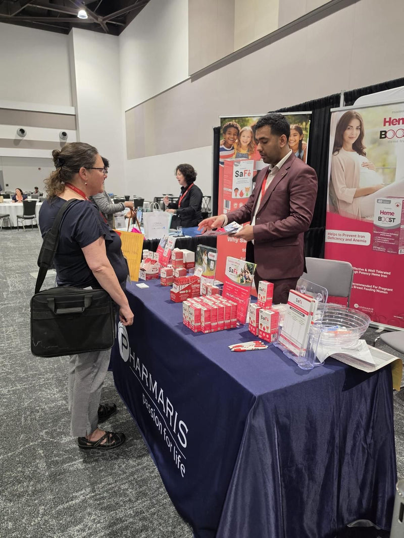 The Pharmaris stand at the Canadian Paediatric Society conference