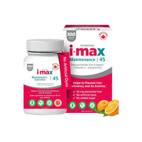 i-max Maintenance Iron, 45mg Polysaccharide-Iron Complex Vitamin C & B12