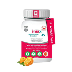 i-max Entretien Fer, 45 mg Fer Polysaccharidique Complexe Vitamine C & B12
