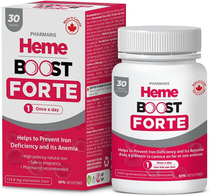 Hemeboost Forte - High Potency Iron Supplement for Women & Men - Safe for Use in Pregnancy
