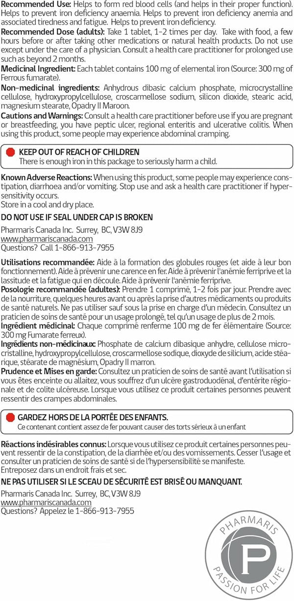 Pharmaris Ferofit® - Ferrous Fumarate Tablets 300mg