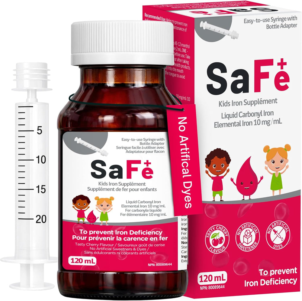 SaFe+ Liquid Iron for Children, Great Tasting Cherry Flavour