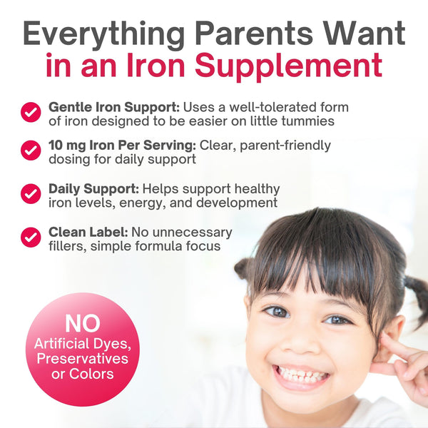 SaFe+ Liquid Iron for Children, Great Tasting Cherry Flavour